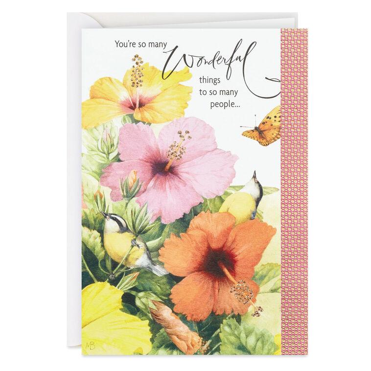 hallmark Marjolein Bastin You Are Wonderful Birthday Card