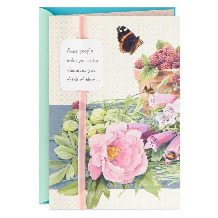 hallmark Marjolein Bastin You Make Me Smile Friendship Card