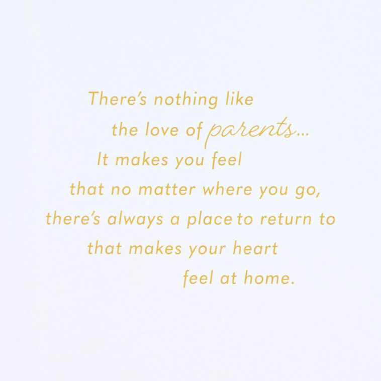 Hallmark Marjolein Bastin Your Love Makes My Heart Feel At Home Anniversary Card For Parents
