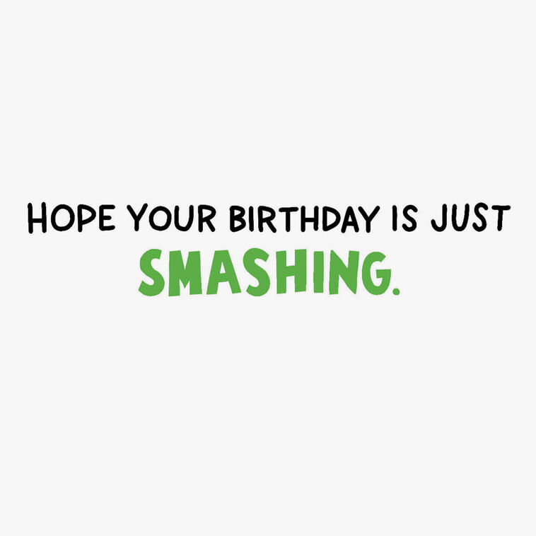 Hallmark Marvel Avengers Smashing Day Funny Birthday Card