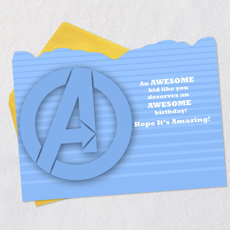 Hallmark Marvel Avengers You Deserve An Awesome Day Birthday Card For Grandson