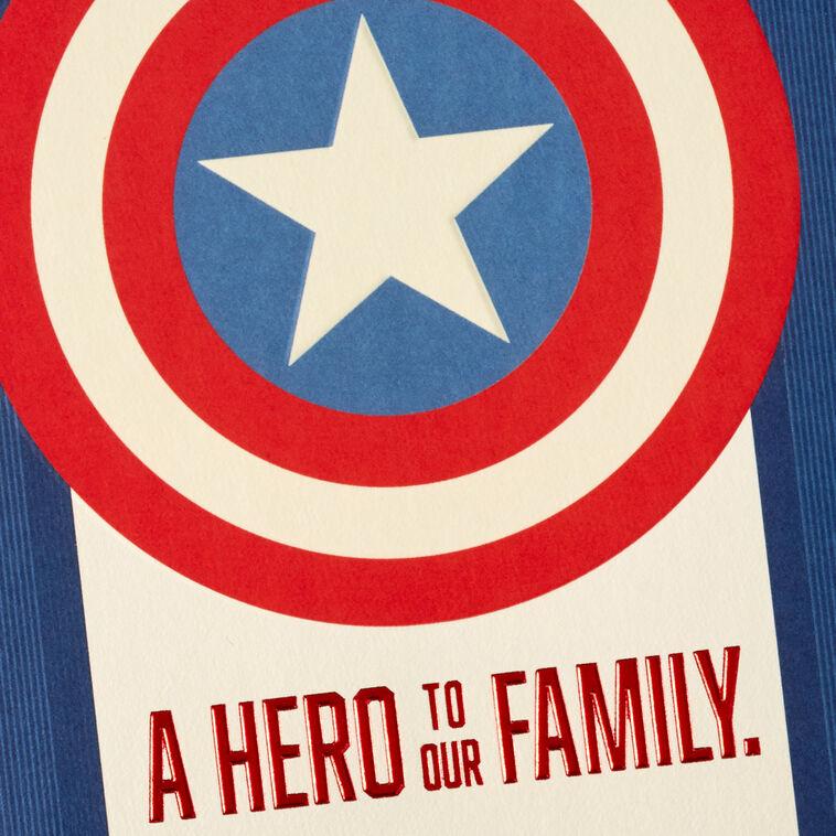 Hallmark Marvel Captain America You're One Of The Good Guys Birthday Card For Family Member