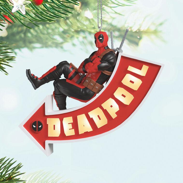 Hallmark Marvel Deadpool It's A Sign Ornament With Light
