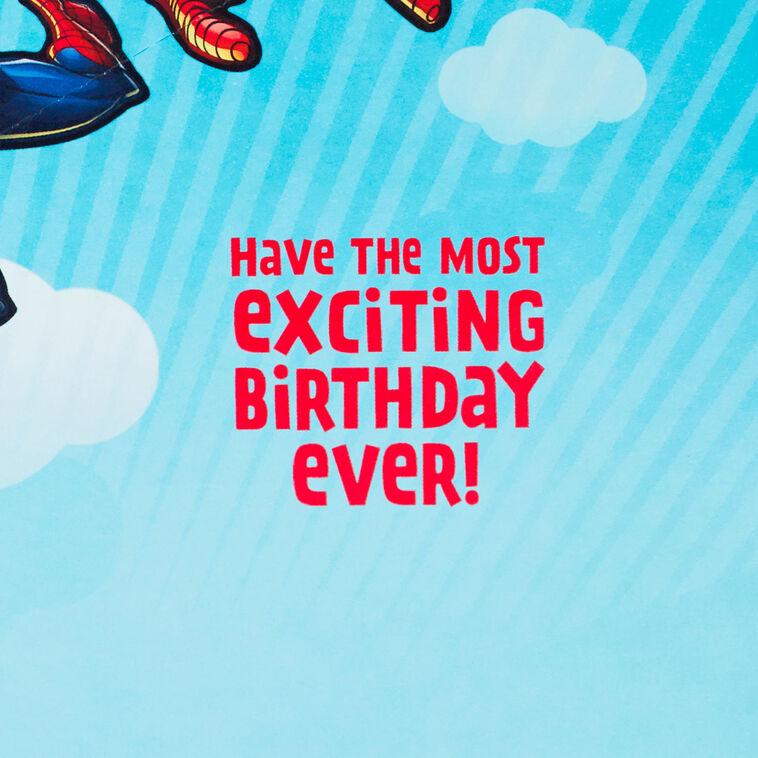 Hallmark Marvel Spider-Man Amazing Hero Pop-Up 6th Birthday Card