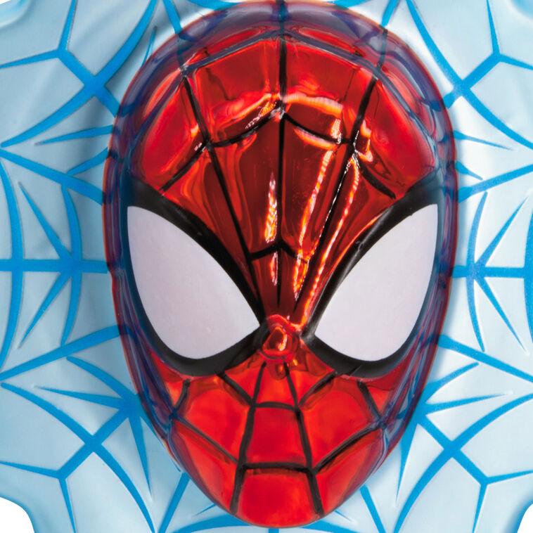 Hallmark Marvel Spider-Man Face On Web Blown Glass Hallmark Ornament