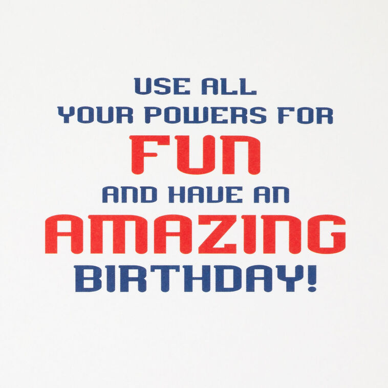 Hallmark Marvel Spider-Man Power And Responsibility Musical Birthday Card With Light
