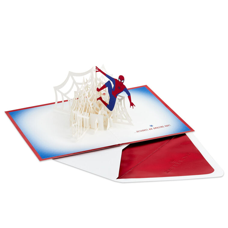 Hallmark Marvel Spider-Man You Deserve An Amazing Day 3D Pop-Up Card