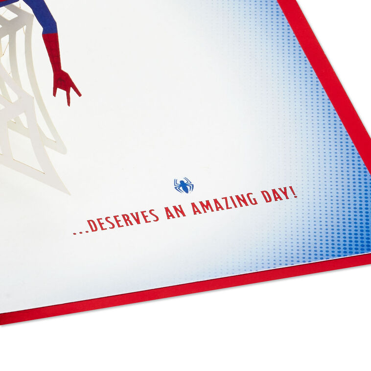 Hallmark Marvel Spider-Man You Deserve An Amazing Day 3D Pop-Up Card