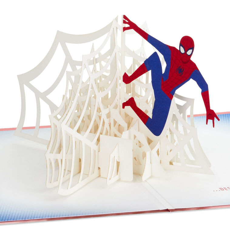 hallmark Marvel Spider-Man You Deserve an Amazing Day 3D Pop-Up Card