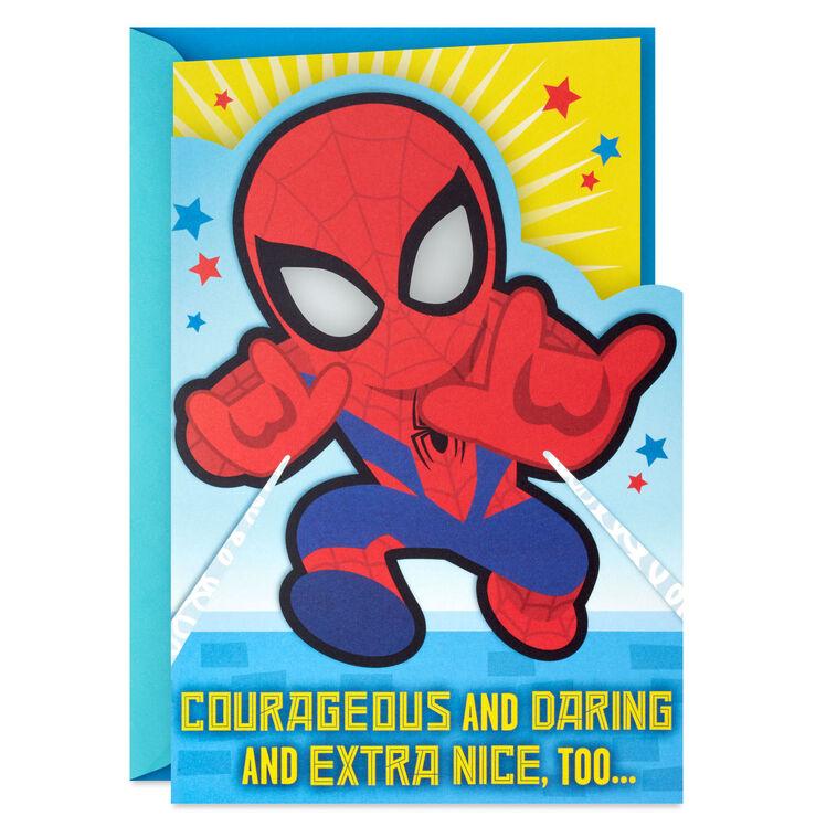 hallmark Marvel Spider-Man You're a Great Kid Birthday Card