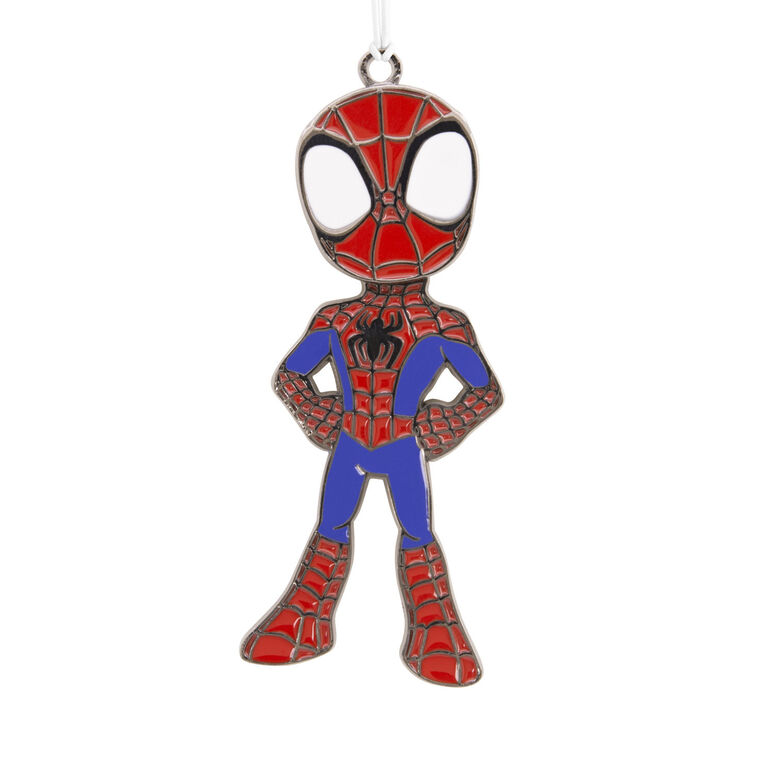 hallmark Marvel Spidey and his Amazing Friends Spidey Moving Metal Hallmark Ornament