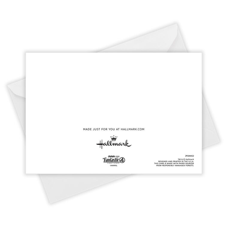 Hallmark Marvel Studios The Fantastic Four: First Steps Custom Birthday Card