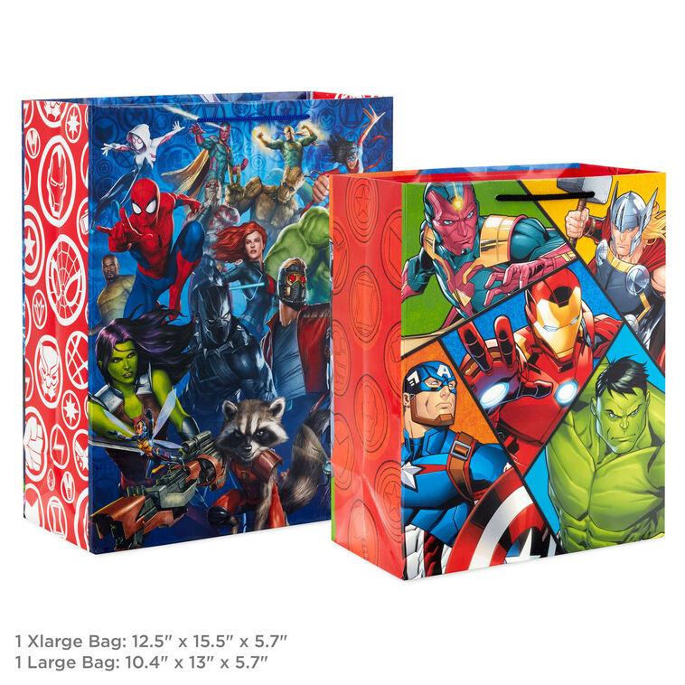 Hallmark Marvel Super Heroes 2-Pack Assorted Large And XL Gift Bags