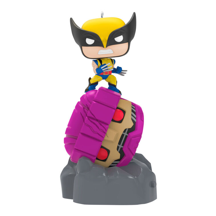 hallmark Marvel X-Men Wolverine Defeats Sentinel Funko POP ® Ornament With Light