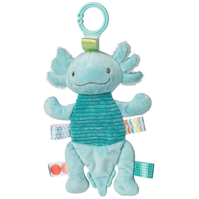 hallmark Mary Meyer Taggies Fizzy Axolotl Crinkle Plush Toy 10" H