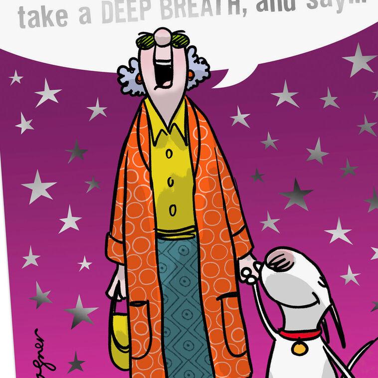Hallmark Maxine™ Give Me A # * Break Funny Encouragement Card
