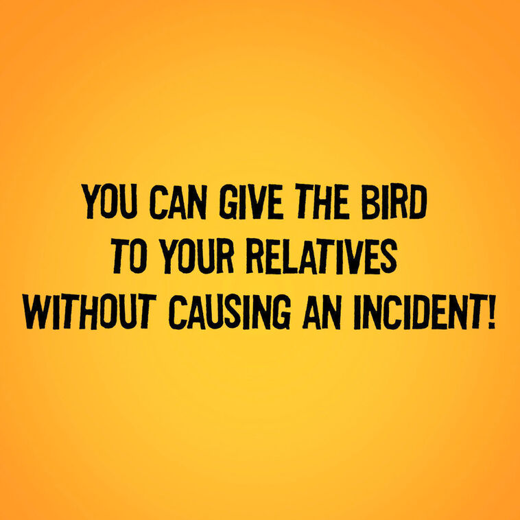 Hallmark Maxine™ Give The Bird To Your Relatives Funny Thanksgiving Card