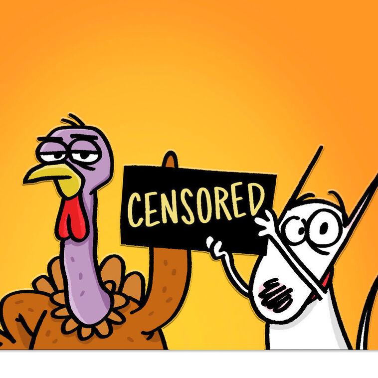 Hallmark Maxine™ Give The Bird To Your Relatives Funny Thanksgiving Card