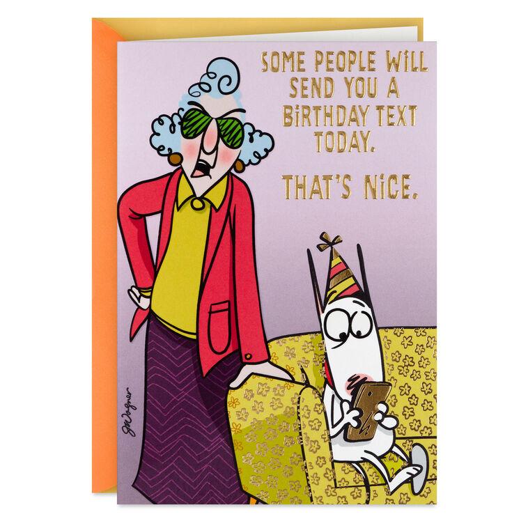 hallmark Maxine™ You Get a Card Dammit Funny Birthday Card