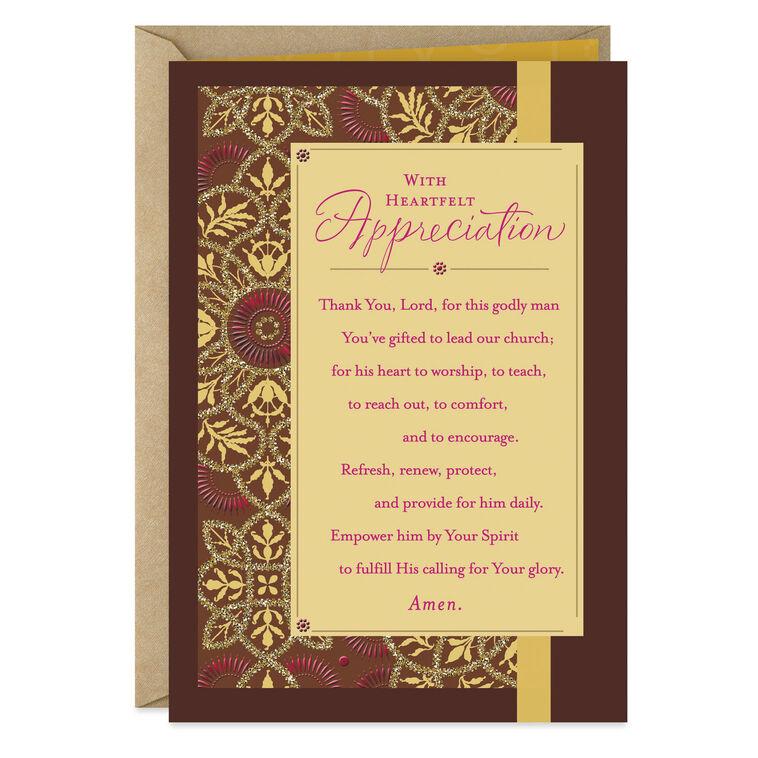 hallmark May God Richly Bless You Religious Clergy Appreciation Card