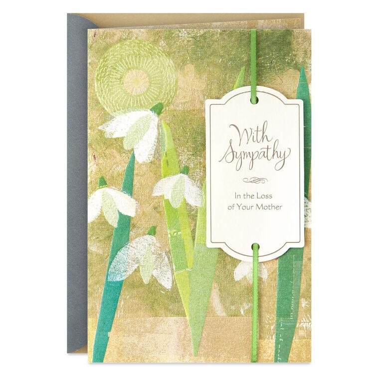 hallmark May Her Memory Carry You to Brighter Days Sympathy Card for Loss of Mother