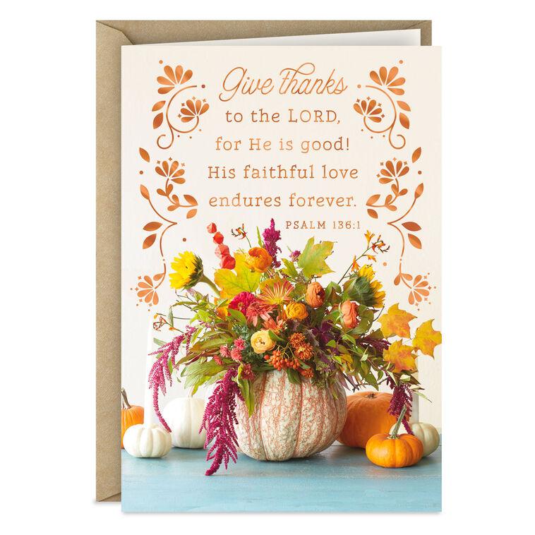 hallmark May His Blessings Warm Your Heart Religious Thanksgiving Card