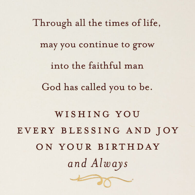 Hallmark May You Continue To Grow Religious Birthday Card For Son