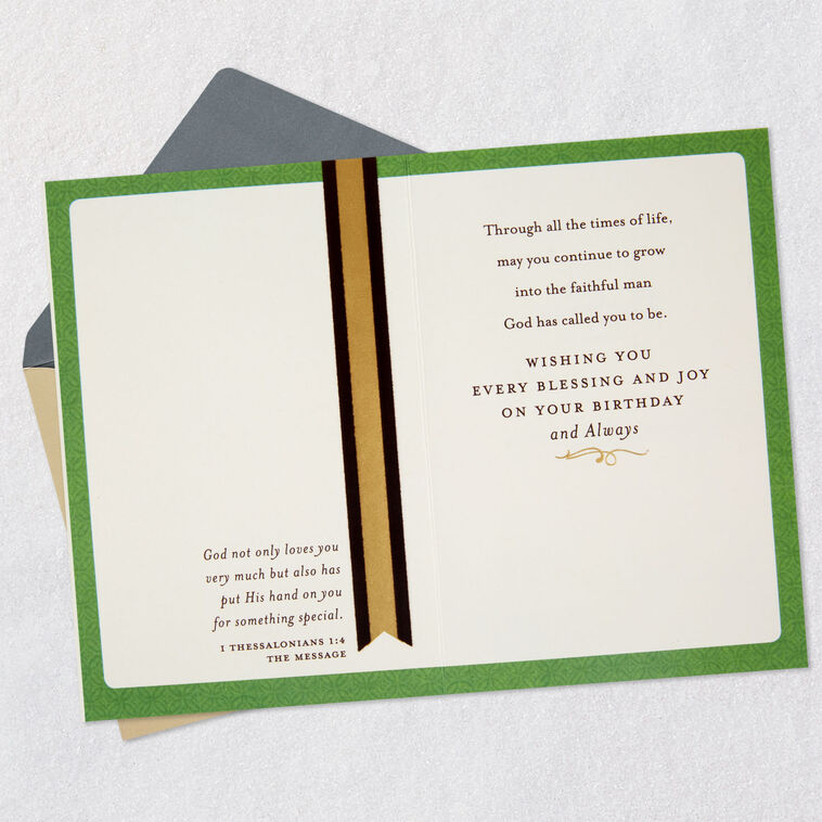 Hallmark May You Continue To Grow Religious Birthday Card For Son