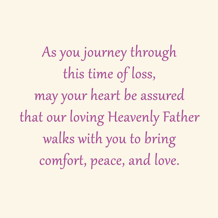 Hallmark May Your Heart Be Assured Religious Sympathy Card