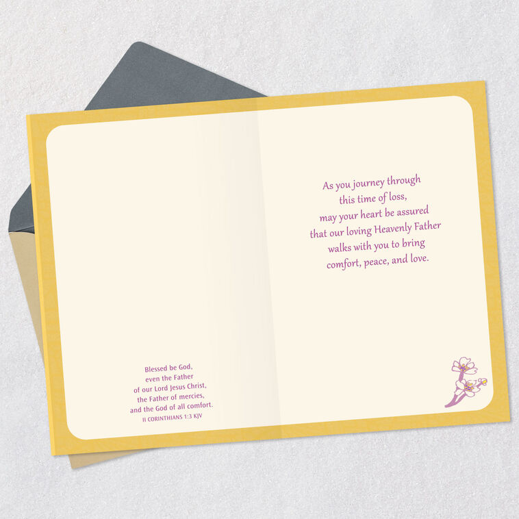 Hallmark May Your Heart Be Assured Religious Sympathy Card