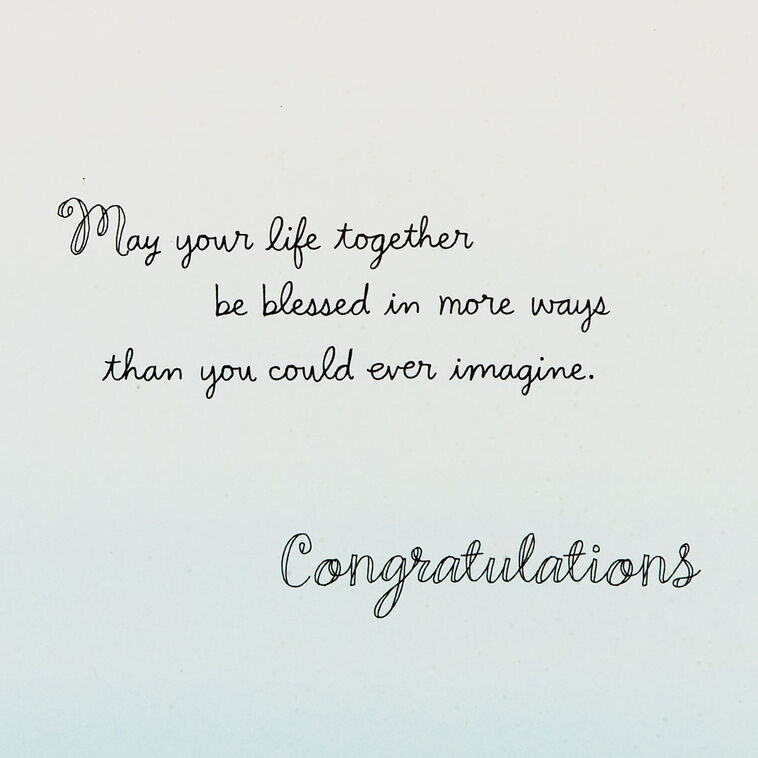 Hallmark May Your Life Be Blessed Money Holder Wedding Card