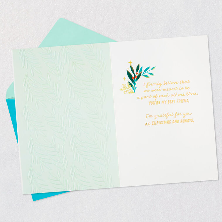 Hallmark Meant To Be Part Of Each Other's Lives Christmas Card For Best Friend