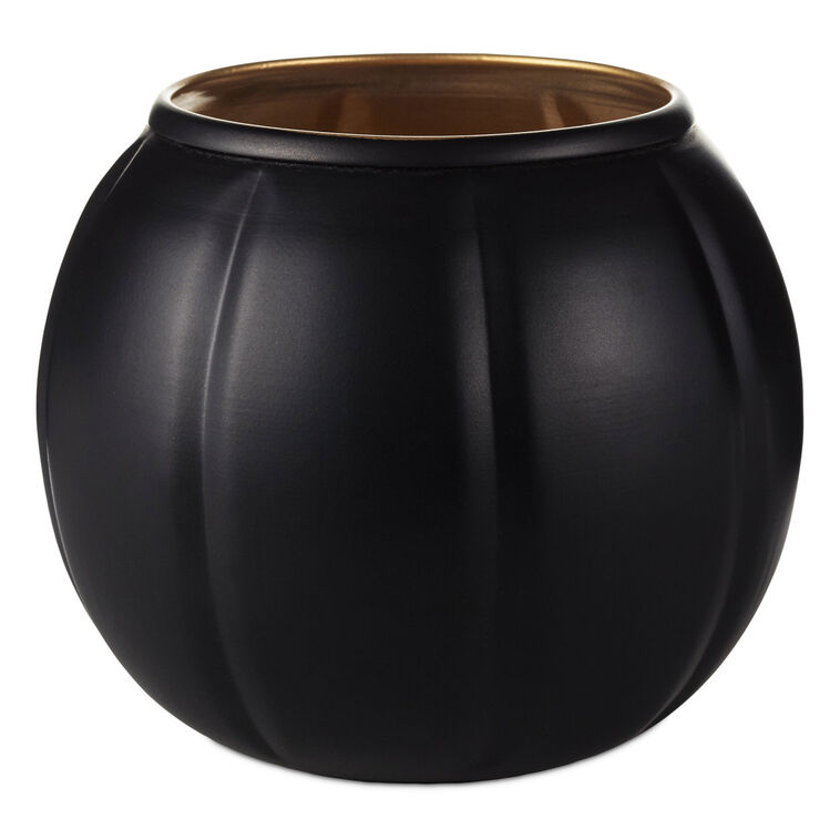 Hallmark Medium Black Metal Jack-o'-Lantern Candle Holder