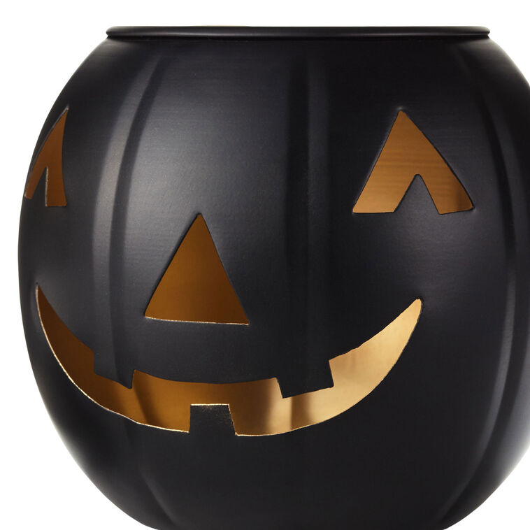 Hallmark Medium Black Metal Jack-o'-Lantern Candle Holder