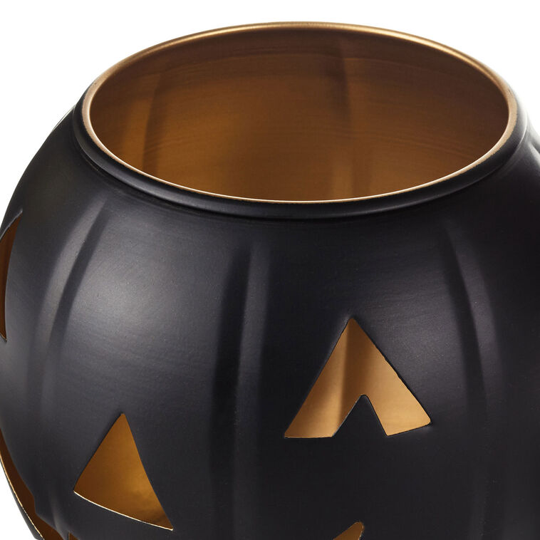 Hallmark Medium Black Metal Jack-o'-Lantern Candle Holder
