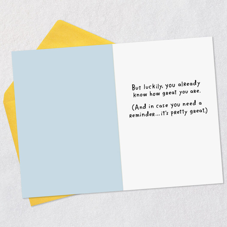 Hallmark Meh Unicorn Pep Talk Funny Encouragement Card