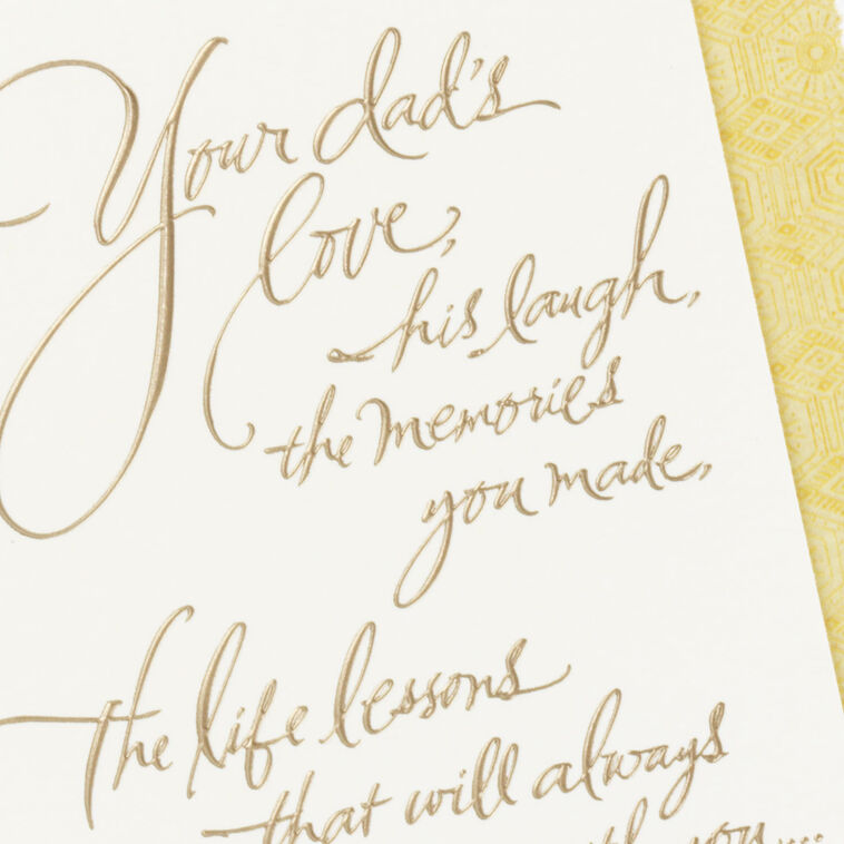 Hallmark Memories And Stories Sympathy Card For Loss Of Dad