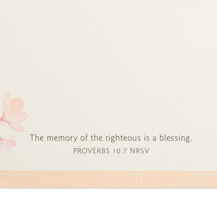 Hallmark Memories Are Gifts Religious Sympathy Card