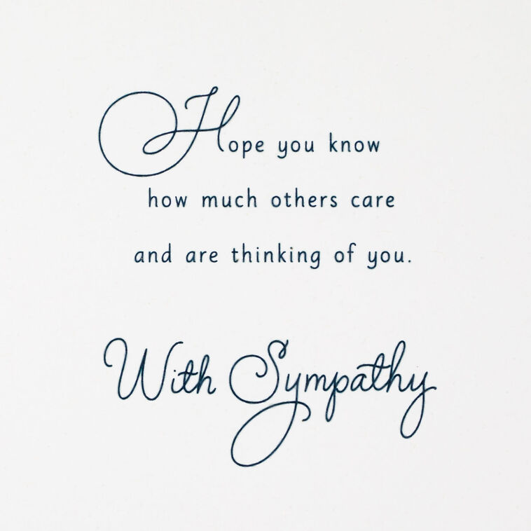 Hallmark Memories Bring Comfort Sympathy Card For Loss Of Brother