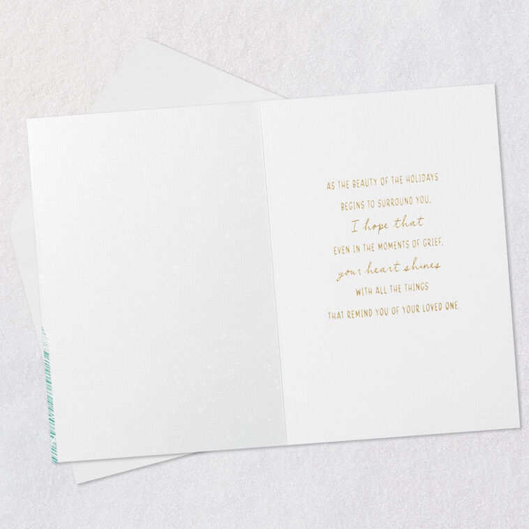Hallmark Memories Of Your Loved One Holiday Sympathy Card