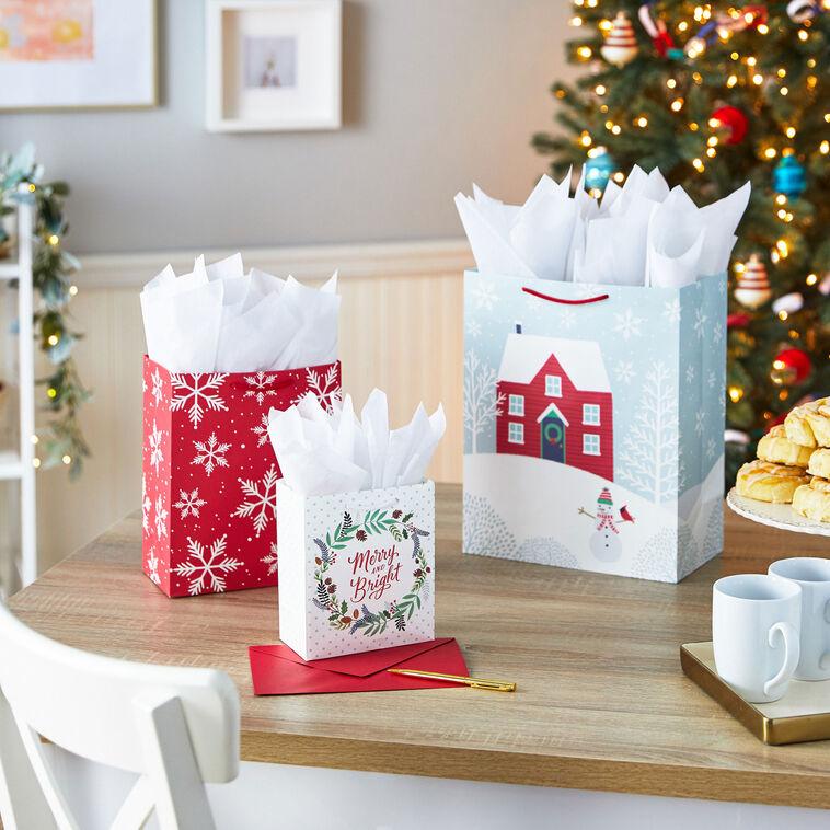 Hallmark Merry And Bright 8-Pack Assortment Christmas Gift Bags