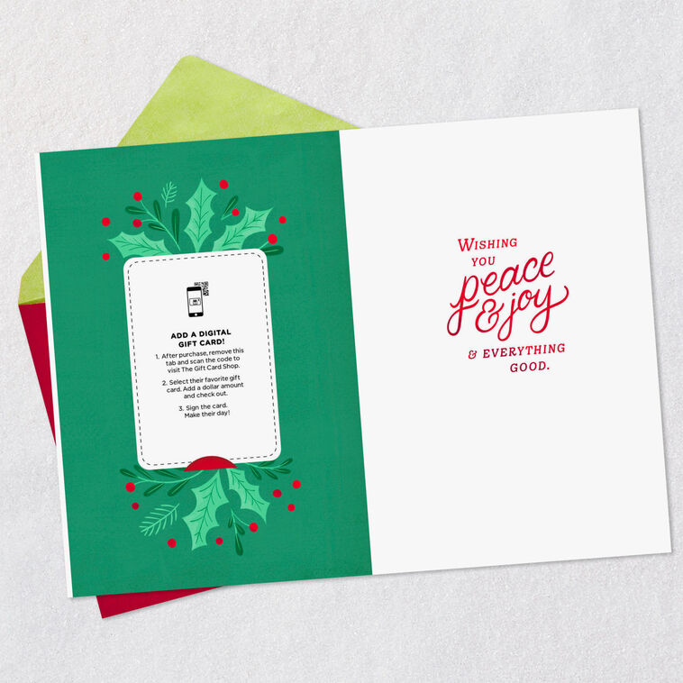 Hallmark Merry Christmas Gift Card Greeting Christmas Card