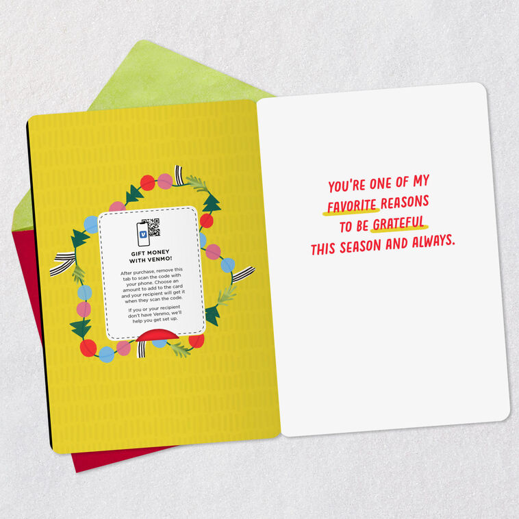 Hallmark Merry Christmas With Love Venmo Christmas Card