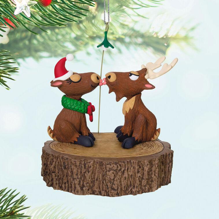 Hallmark Merry Kiss-Moose Musical Ornament With Motion