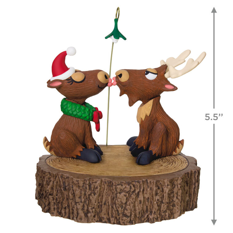Hallmark Merry Kiss-Moose Musical Ornament With Motion