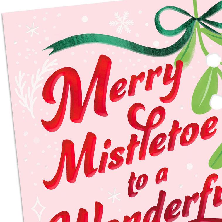 Hallmark Merry Mistletoe Christmas Card For Niece And Her Husband