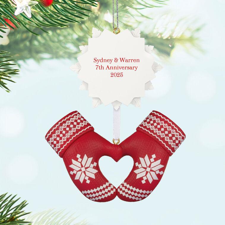 Hallmark Merry Mittens Personalized Ornament Custom Text