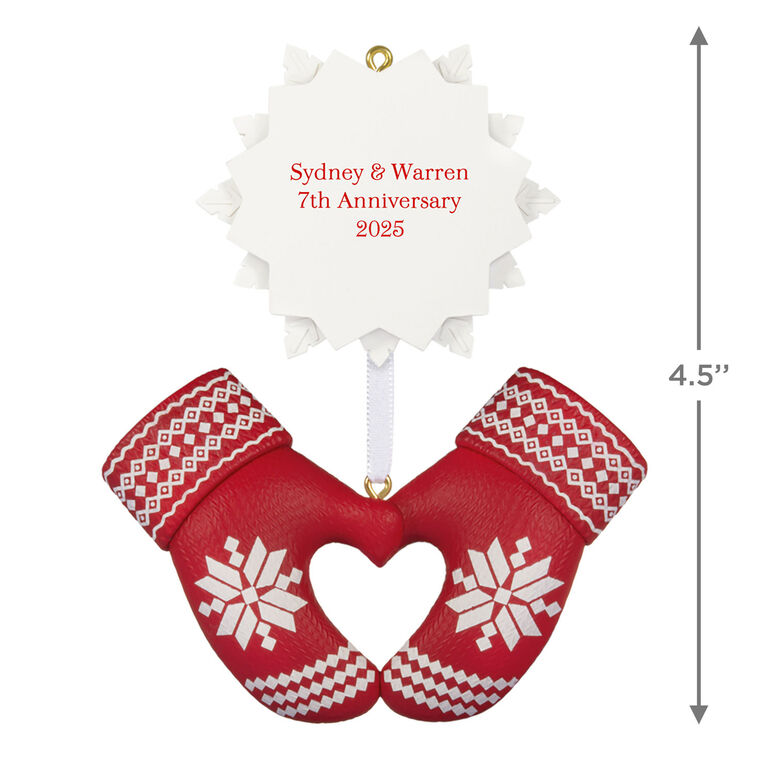 Hallmark Merry Mittens Personalized Ornament Custom Text