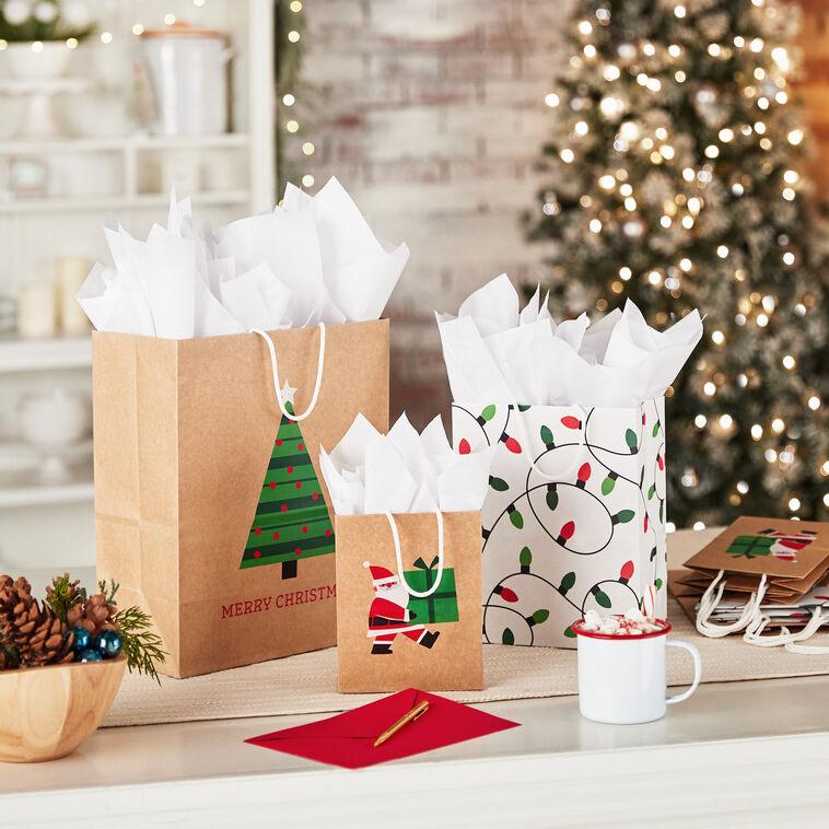 Hallmark Merry Mix 8-Pack Christmas Gift Bags Assorted Sizes And Designs