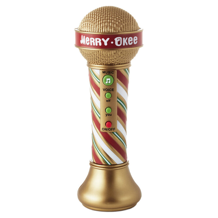 hallmark Merry-Okee Christmas Interactive Microphone